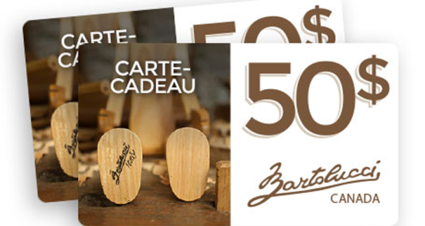 Carte-cadeau Bartolucci de 50$