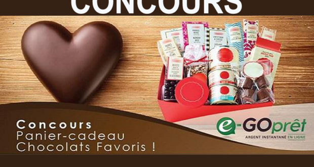 Un panier-cadeau de chez Chocolats Favoris