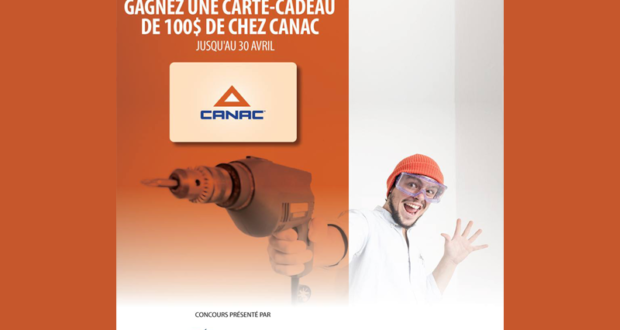 Carte-cadeau Canac d'une valeur de 100$