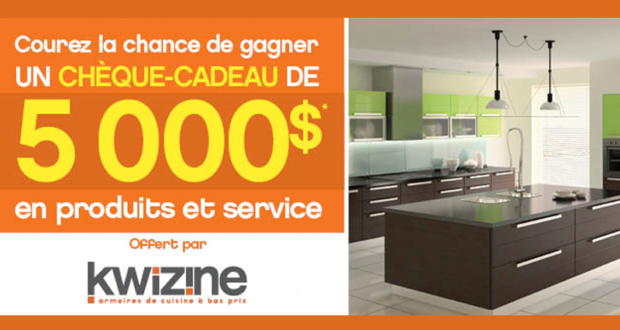 Chèque-cadeau Kwizine de 5000$