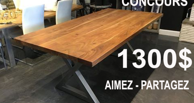 Table de salle à manger de 1300$