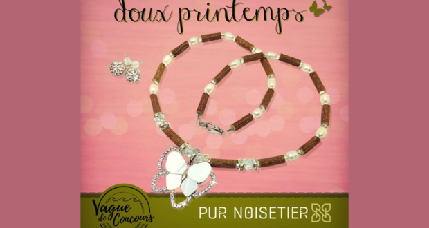 Un collier et des boucles d'oreilles Pur Noisetier