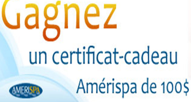 Certificat-cadeau de 100$ chez Amerispa