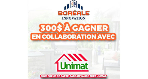 300$ en carte-cadeau valide chez Unimat