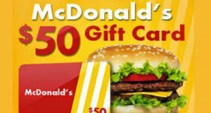 Remportez une carte cadeau McDonald's de 50$