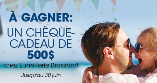 Chèque-cadeau Lunetterie Brassard de 500$