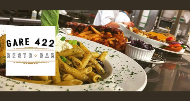 Repas terrasse avec Gare 422 Resto Bar