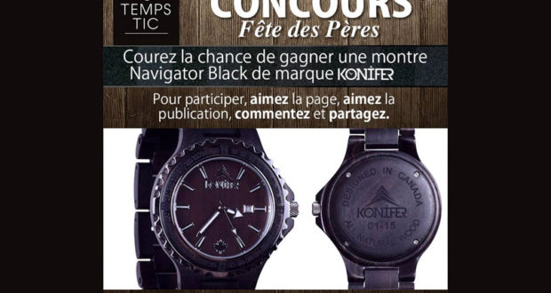 Une Montre KONIFER Navigator Black de 180$