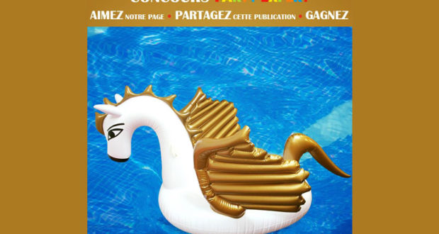 Flotteur de piscine PÉGASE en OR géante