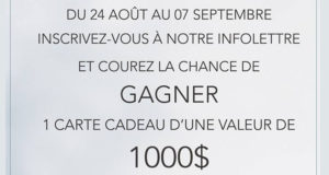 Carte-cadeau de 1000$ chez Zone Maison