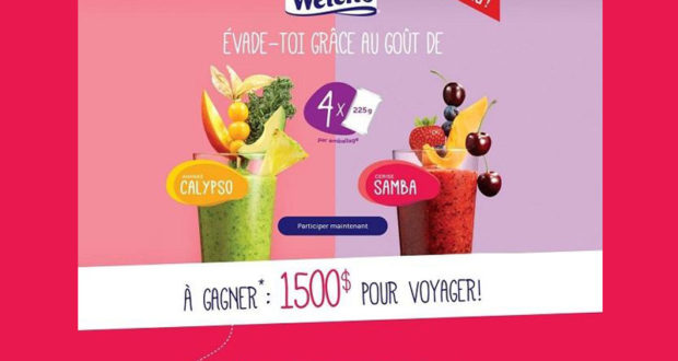 Gagnez 1500$ pour voyager