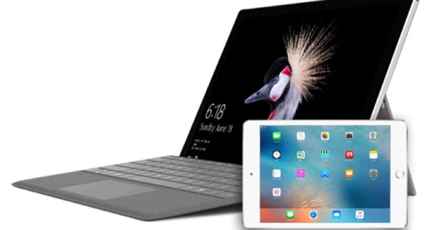 Microsoft Surface Pro ou iPad Mini