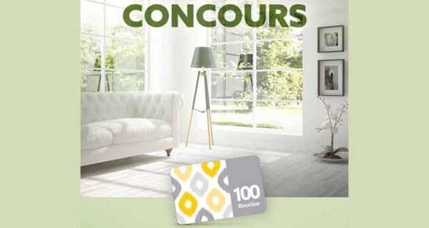 Carte cadeau de 100$ de chez Bouclair Maison