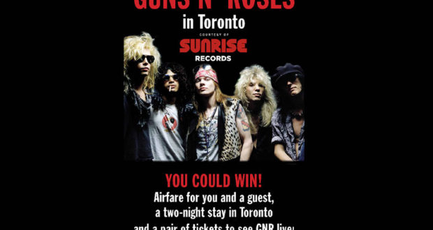 Voyage pour 2 à Toronto pour voir Guns'n'Roses (2000$)