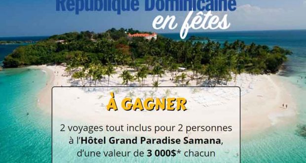 2 Voyages Tout inclus pour 2 à Samaná en République dominicaine