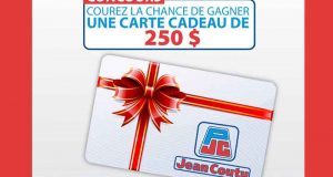 Carte cadeau Jean Coutu d'une valeur de 250$