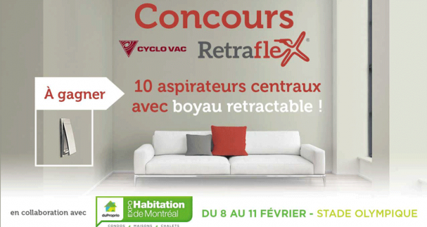 Gagnez l'un des 10 Systèmes d'aspirateur central de Cyclo Vac