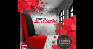 Une chaise talon haut rouge flamboyant