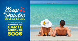 Une carte-cadeau Voyages Transat de 500$