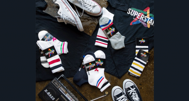 Ensemble de chaussettes Superstar, bandeaux et t-shirt pour 2