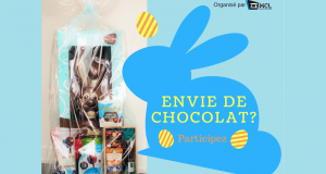 Un immense panier de chocolat offert par Constructions MCL