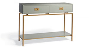 Une table console Harper en gris de Grandinroad