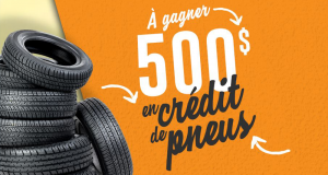 500$ de crédit pneus