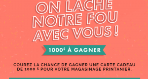 Carte cadeau Mode Choc de 1000$