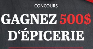 Gagnez 500$ d'épicerie