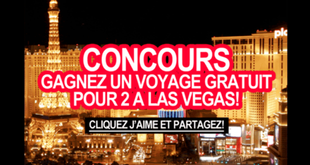 Gagnez un Voyage à Las Vegas pour 2 personnes (5500 $)