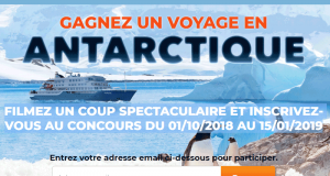 Gagnez un voyage pour deux en Antarctique (18 000 $)