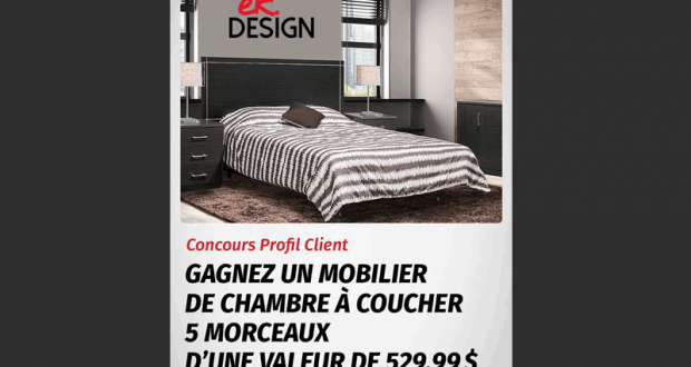 Un mobilier de chambre à coucher 5 morceaux