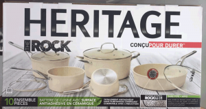 Batterie de cuisine Héritage The Rock (Valeur de 699$)