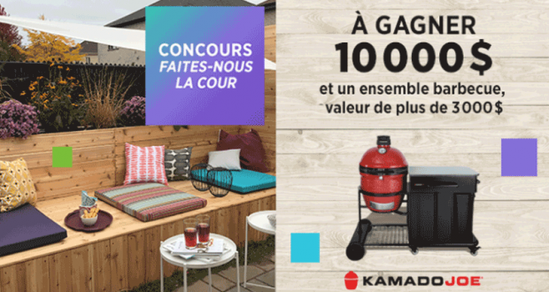 Gagnez 10 000$ + un ensemble barbecue d’une valeur de 3300$