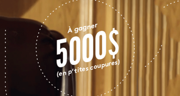 Gagnez 5 000 $ payable sous forme de chèque