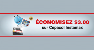 Coupon de 3$ sur Cēpacol Instamax