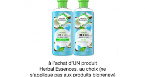 Coupon de 1$ à l’achat d’UN produit Herbal Essences au choix