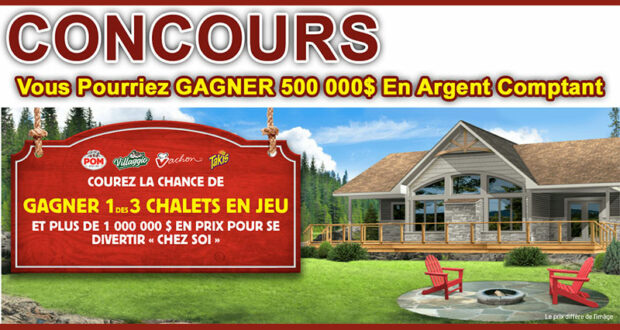 Gagnez 500 000 $ en argent et 69 130 prix instantanés