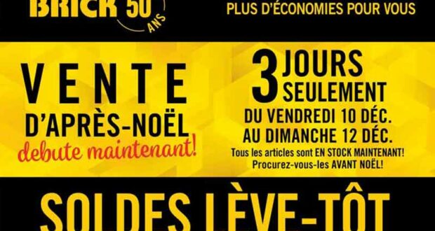 Circulaire Brick du 10 décembre au 19 décembre 2021