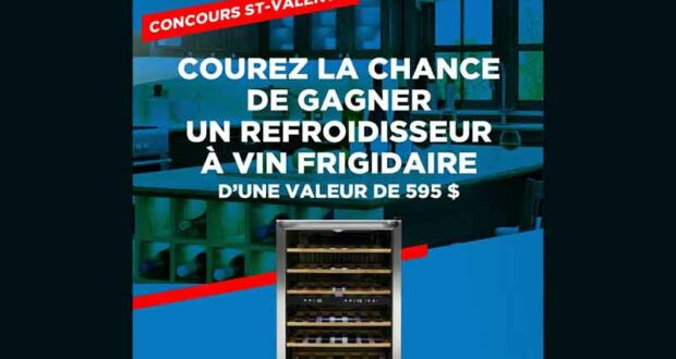 Gagnez un refroidisseur à vin frigidaire