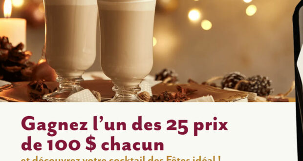 Gagnez 25 prix Amarula de 100 $ chacun