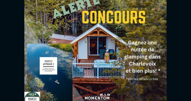 Gagnez Un séjour pour 2 personnes à Charlevoix de 400 $