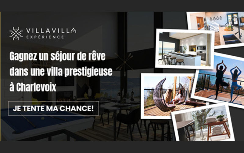 Gagnez un séjour inoubliable à Charlevoix (Valeur de 1500 $)