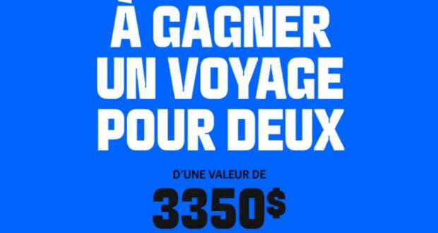 Gagnez Un voyage d’une valeur de 3350 $