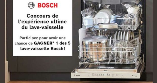 Gagnez 5 lave-vaisselle Bosch de 2689 $ chacun