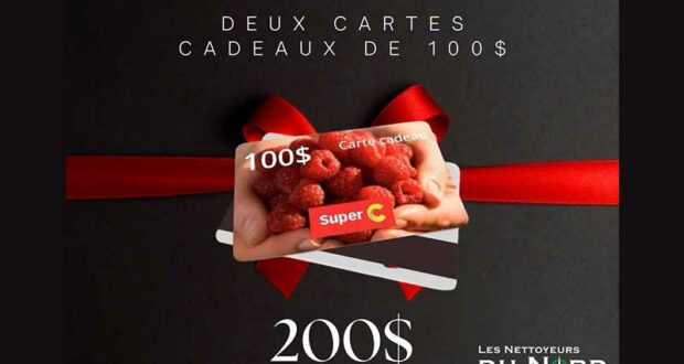 Gagnez 2 cartes cadeau Super C de 100 $