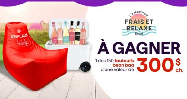 Gagnez 150 fauteuils bean bag de 300 $ chacun