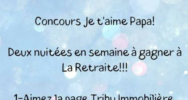 Gagnez 2 nuitées en semaine à la Retraite (647 $)