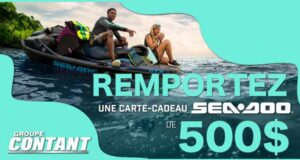 Gagnez 500 $ de certificat-cadeau Sea-Doo chez Groupe Contant