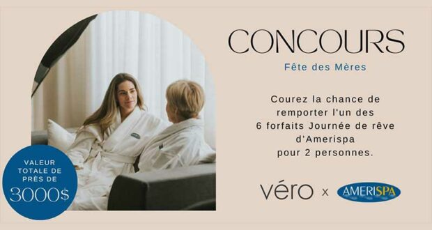 Gagnez 6 Forfaits de rêve d'Amerispa pour 2 Personnes